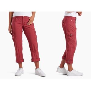 Kuhl Convertible Cargo Outdoor Mountain Hiking Pants Red Plus Size 16 Long